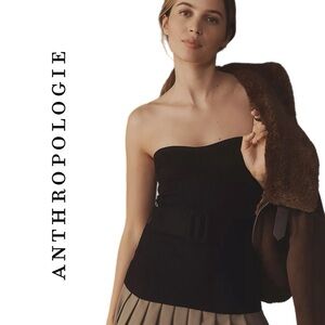 Anthropologie Belted Sweater Tube Top